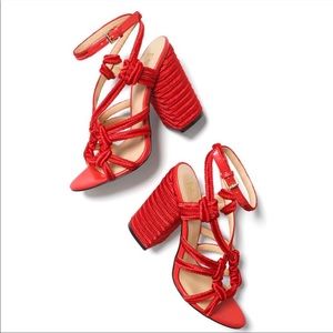 cabi | tiptoe rope strappy heel sandals